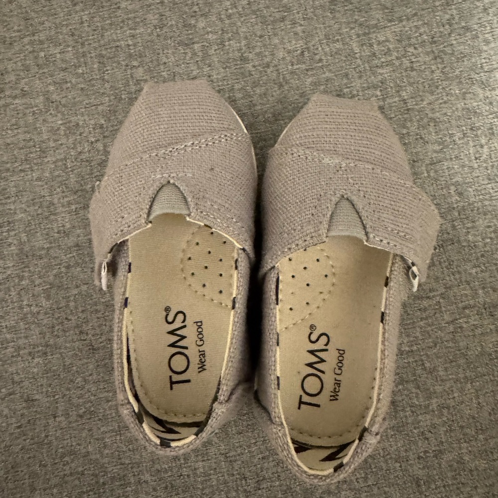 TOMS Gray Toddler Alpargatas